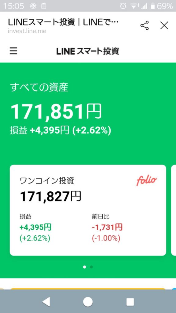 2020/10/22LINEスマート投資